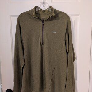 Patagonia Pullover - Green Quarter-Zip (L)